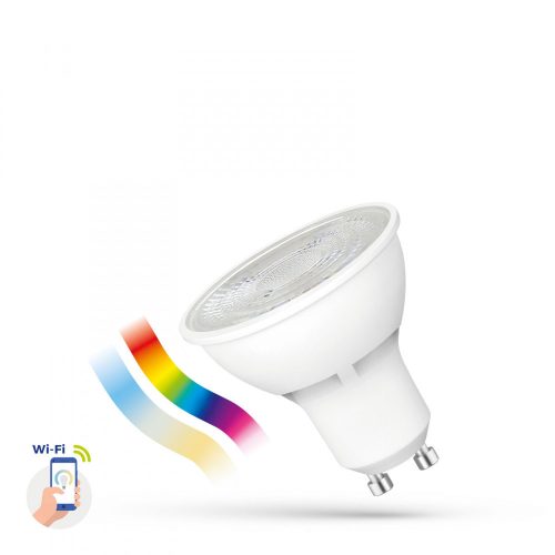 LED GU10 4,5W 230V RGBW + CCT + DIM Wi-Fi Spectrum SMART